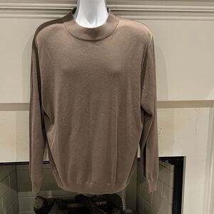Paul Frederick Sweater Mens XL Berry Wool Silk Soft Warm Pullover High neck